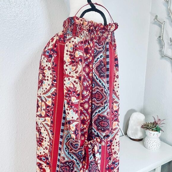 City Triangles Off-the-shoulder Boho Dress - Picture 3 of 9